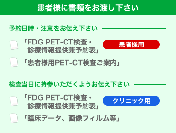 書類を患者様にお渡し下さい